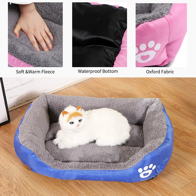 Pet Cat Dog Bed Square Waterproof Mattress