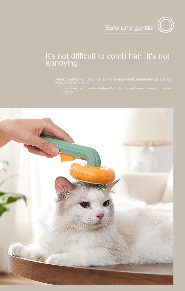 Pumpkin Pet Brush