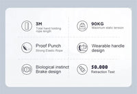 Retractable Leash Anti-Slip Handle One-handed Brake