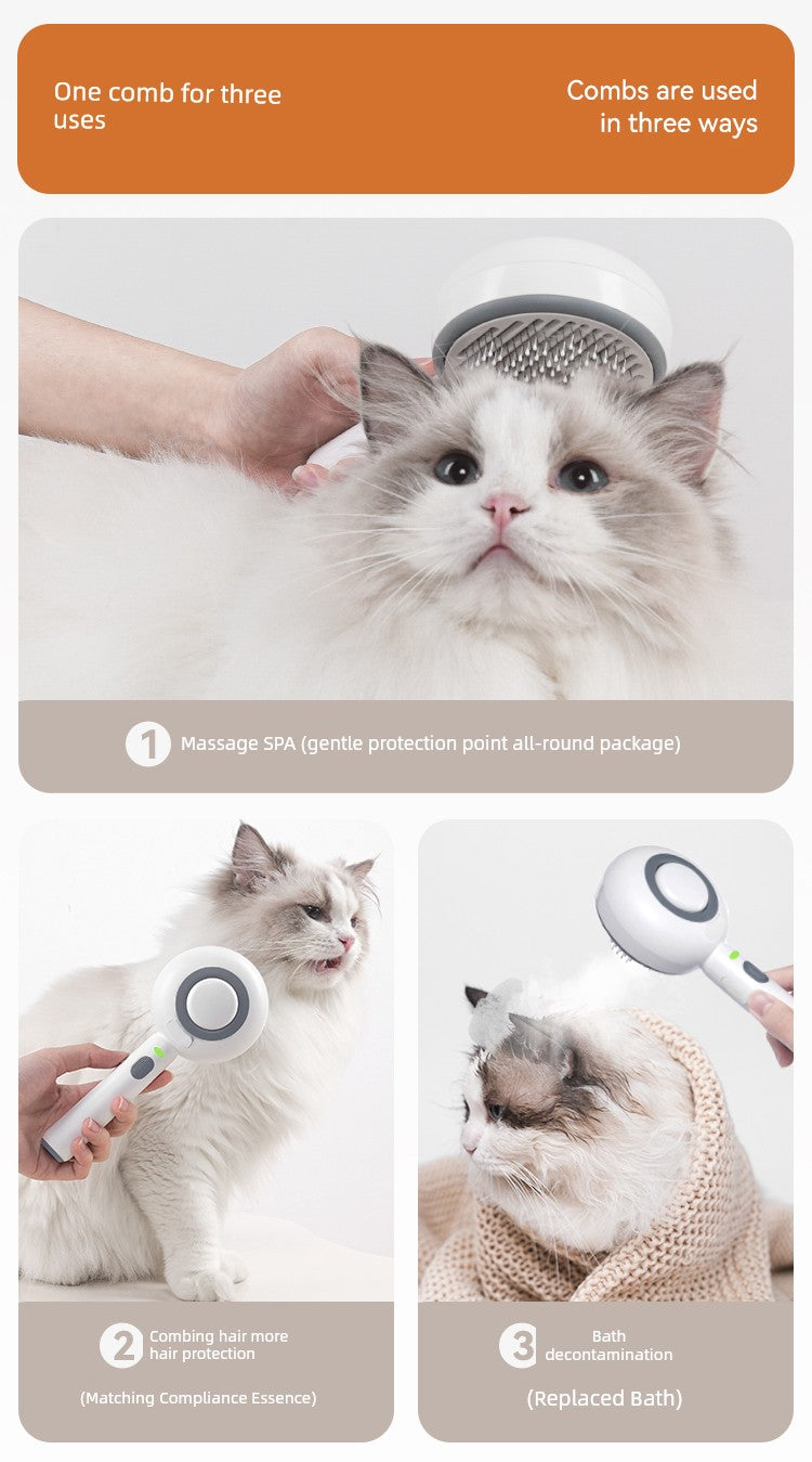 Popo Spray Cleaner Special Cat Hair Comb