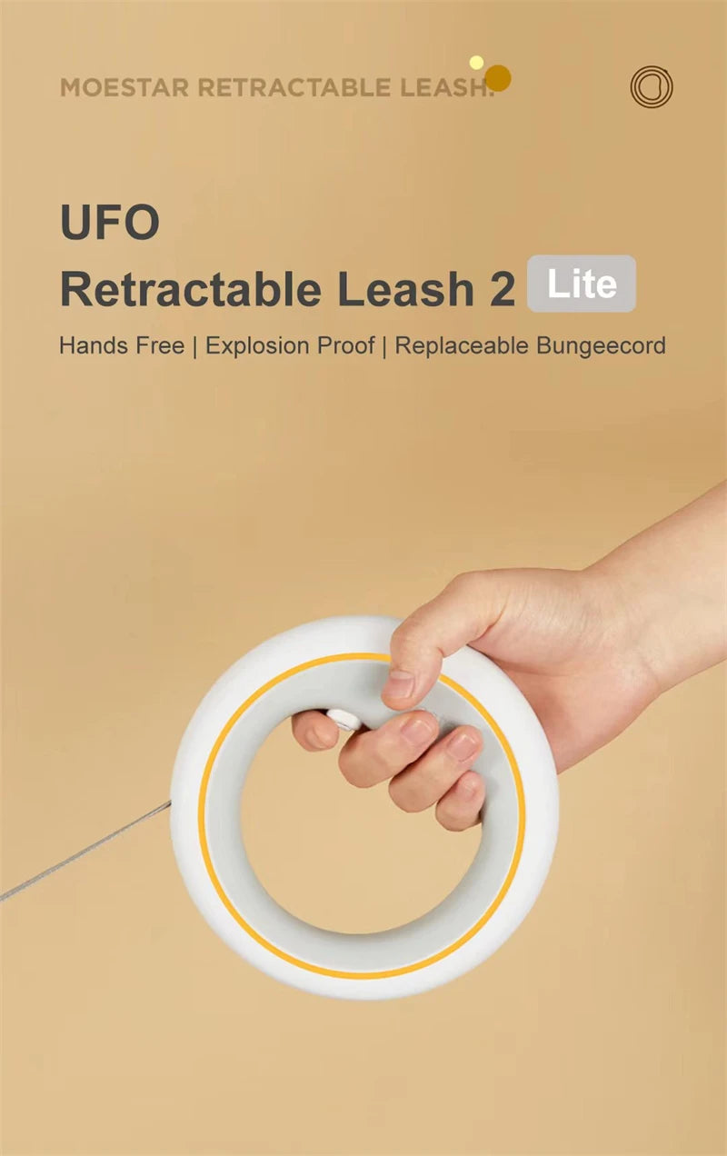 Retractable Leash Anti-Slip Handle One-handed Brake