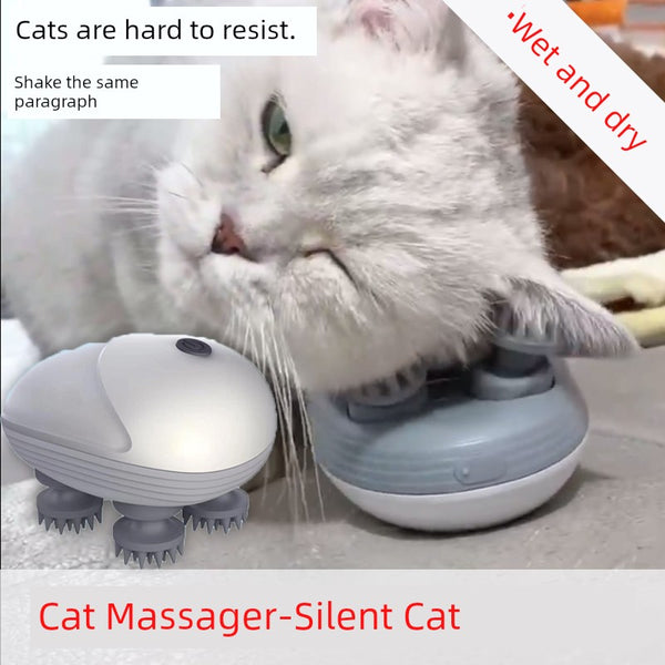 Pet Electric Cat Petting Head Massager