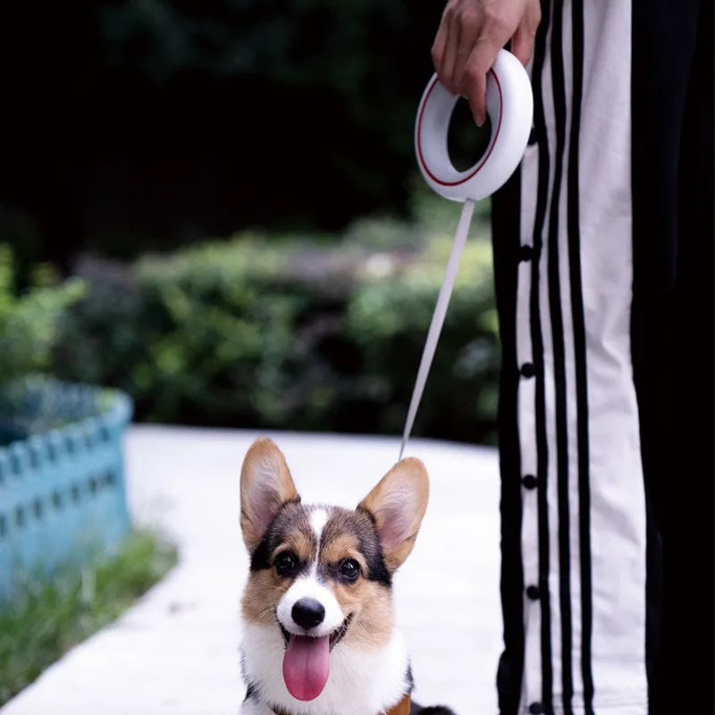 Retractable Leash Anti-Slip Handle One-handed Brake