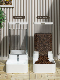 Automatic Pet Feeder Integrated Cat & Dog Water Fountain