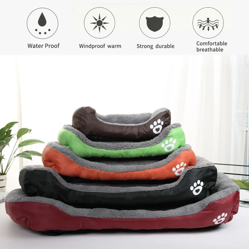 Pet Cat Dog Bed Square Waterproof Mattress