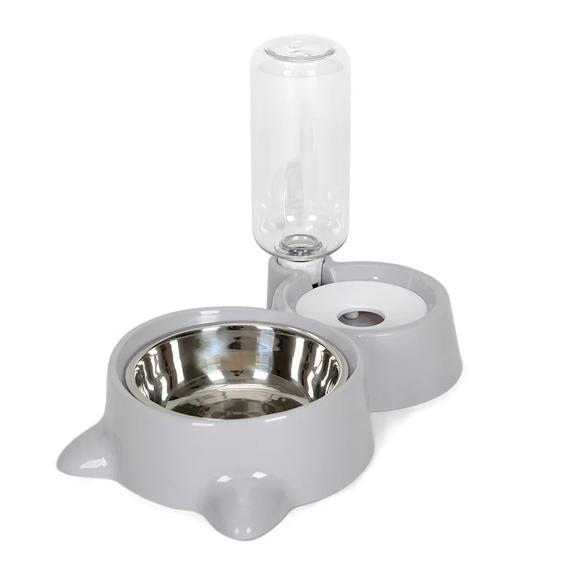 New 2-in-1 Cat Bowl Water Food Dispenser