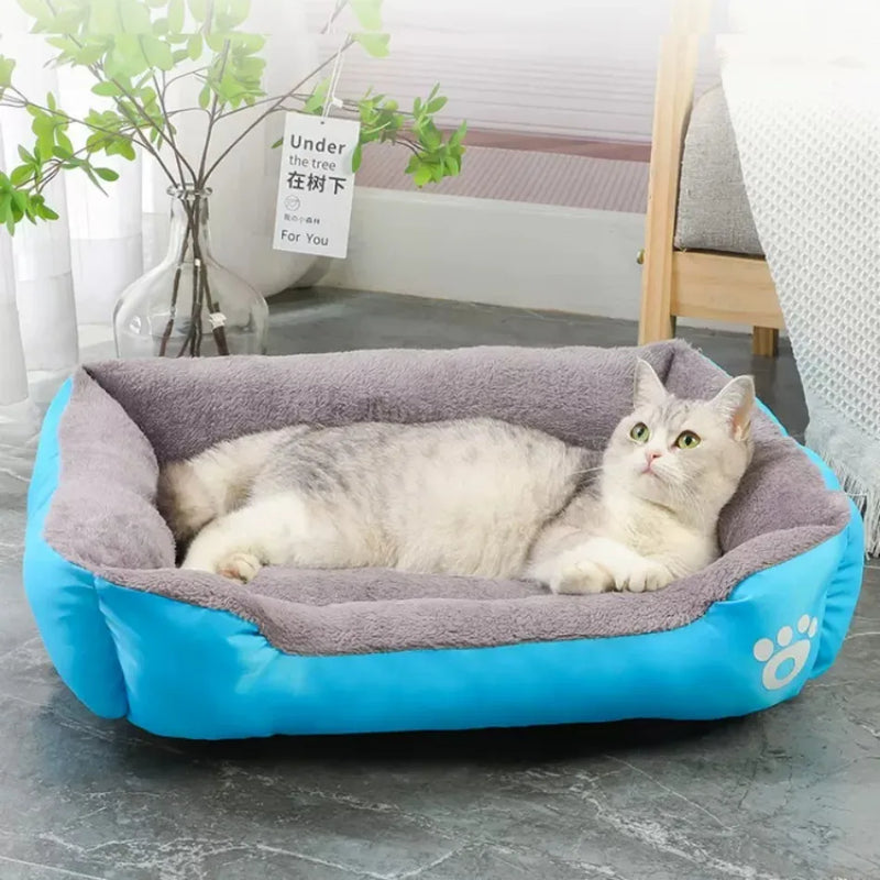 Pet Cat Dog Bed Square Waterproof Mattress