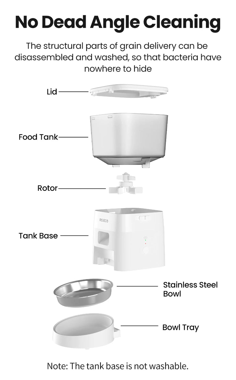 2L Automatic Pet Feeder WIFI Smart