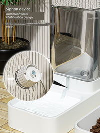 Automatic Pet Feeder Integrated Cat & Dog Water Fountain