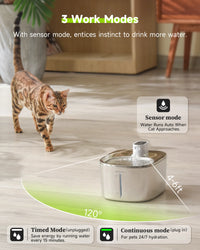 4L Wireless Cat Water Fountain Auto Sensor Drinking Fountain